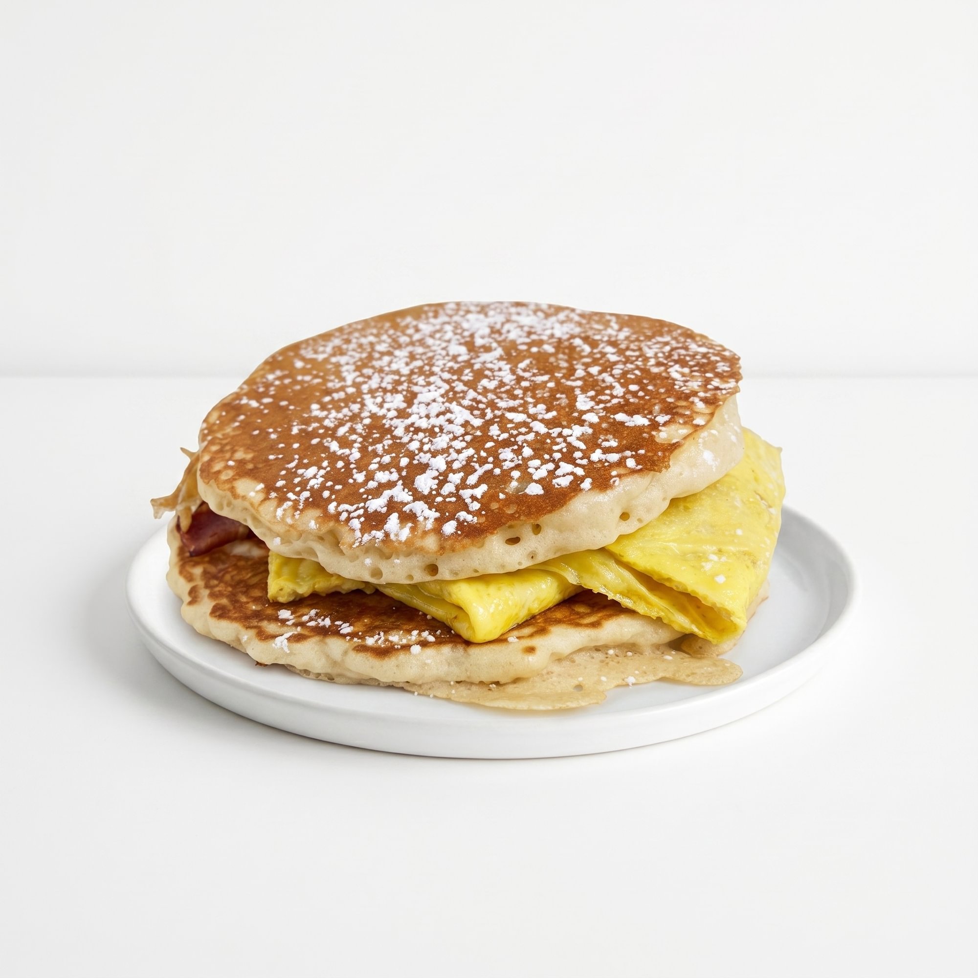 Meat, Egg & Cheese Breakfast Sandwich on French Toast or Pancake