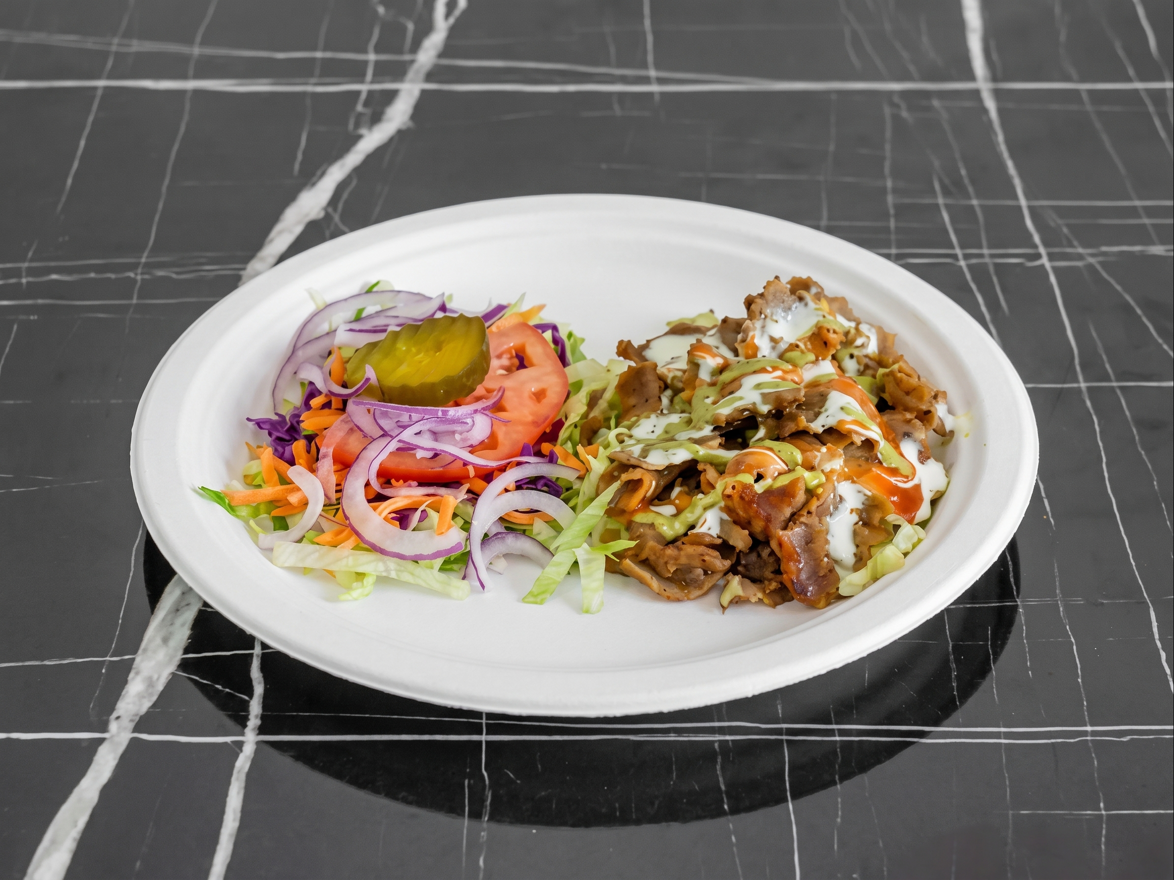 Beef Doner Over Rice or Fries