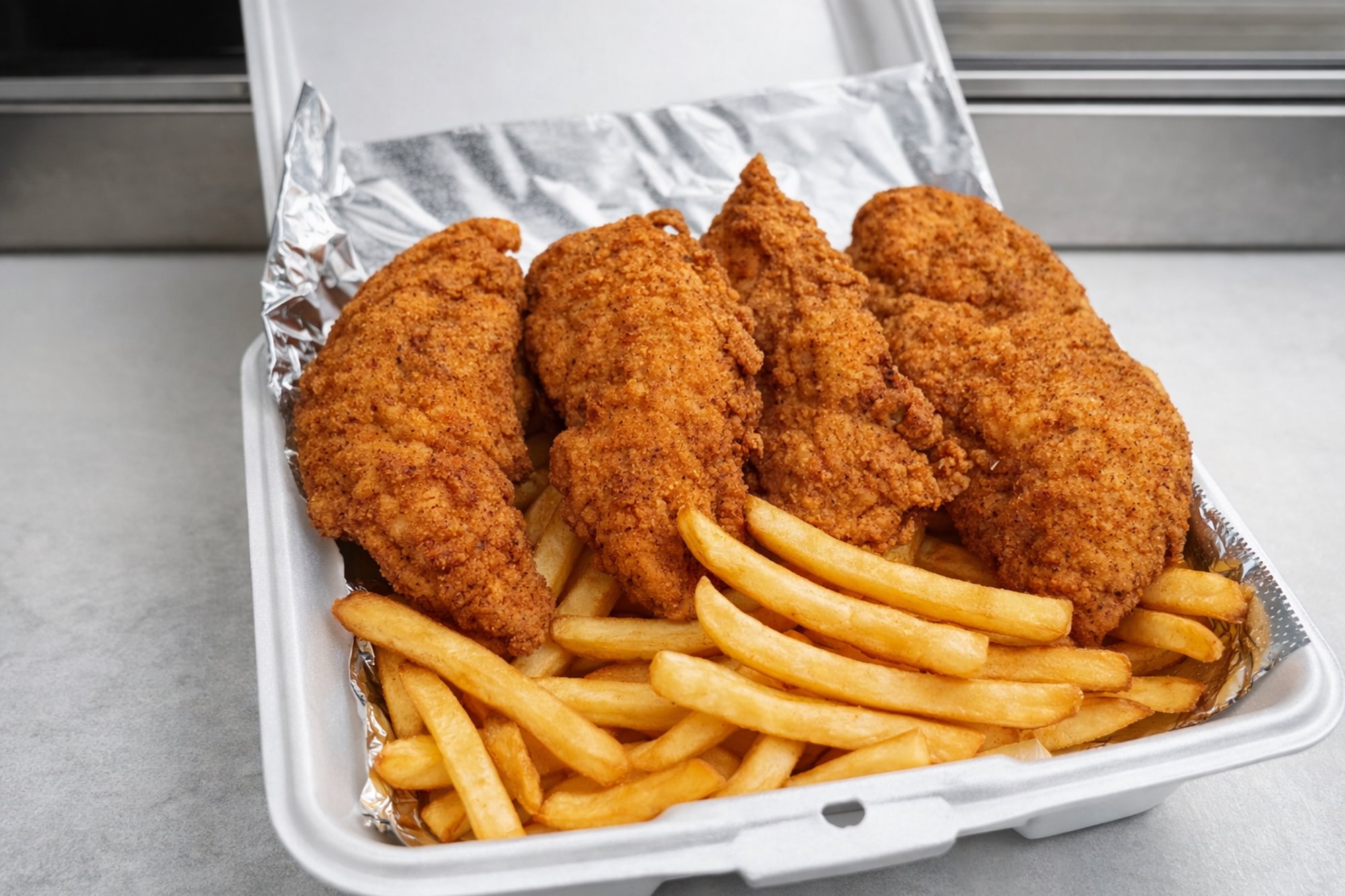 Homemade Chicken Tenders Basket