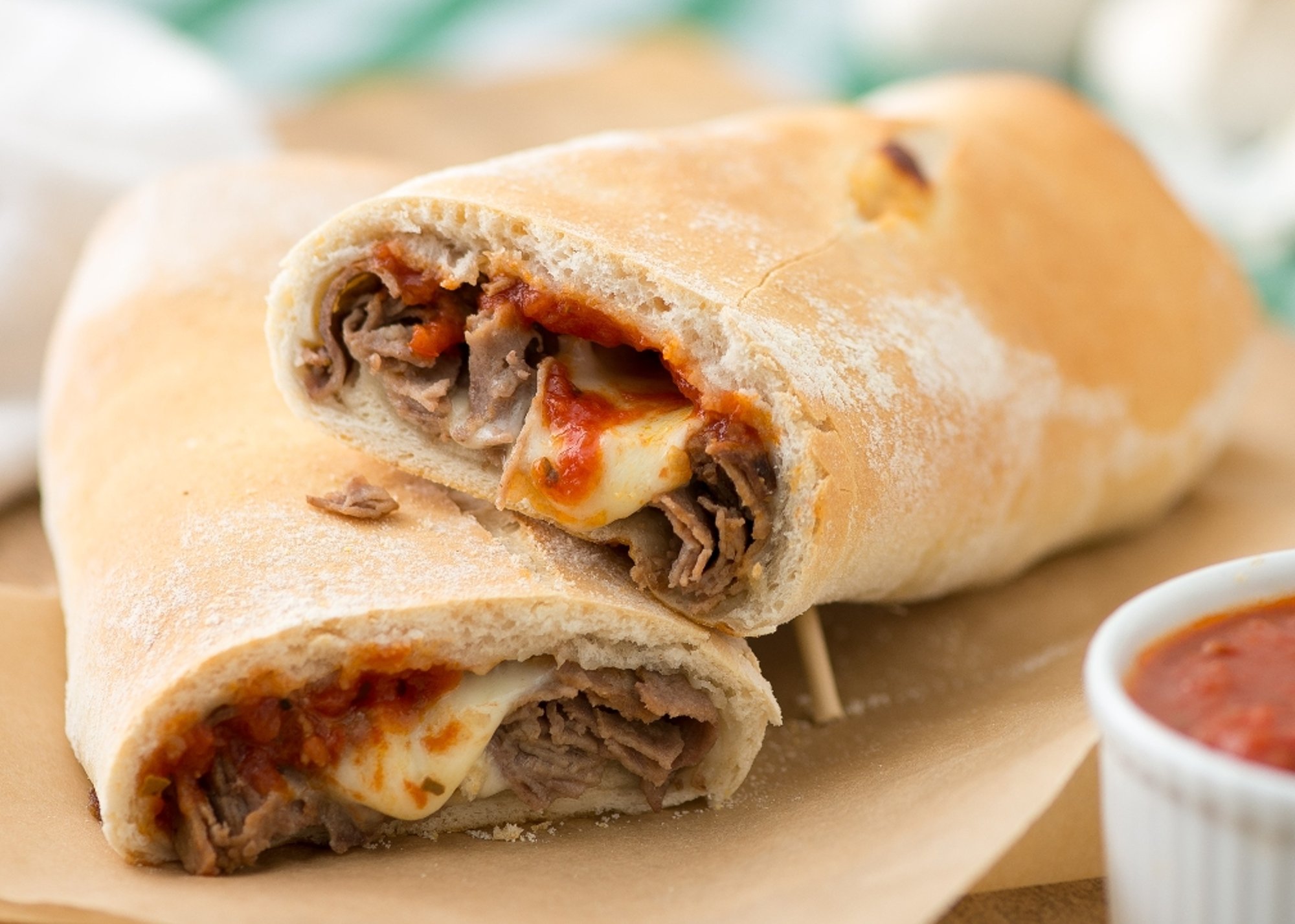 Regular Pizza Steak Stromboli