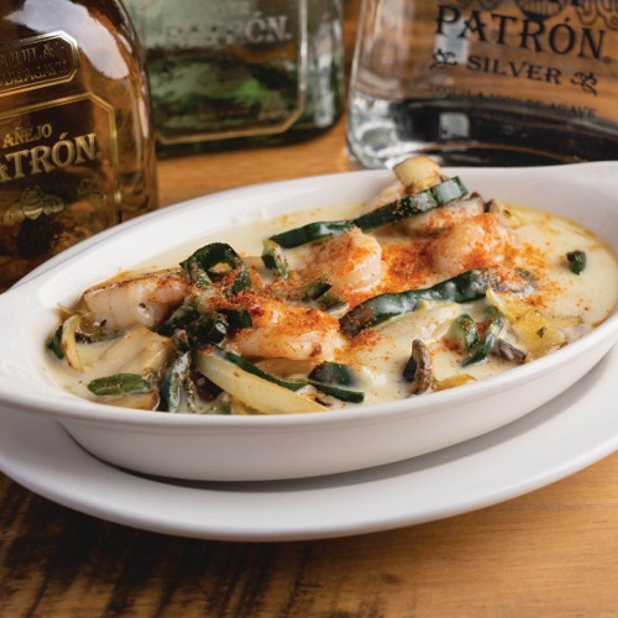 67. Queso Fundido with Shrimp
