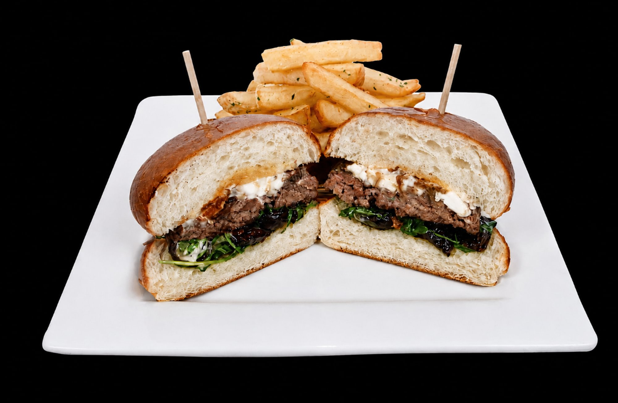 Black and Bleu Burger