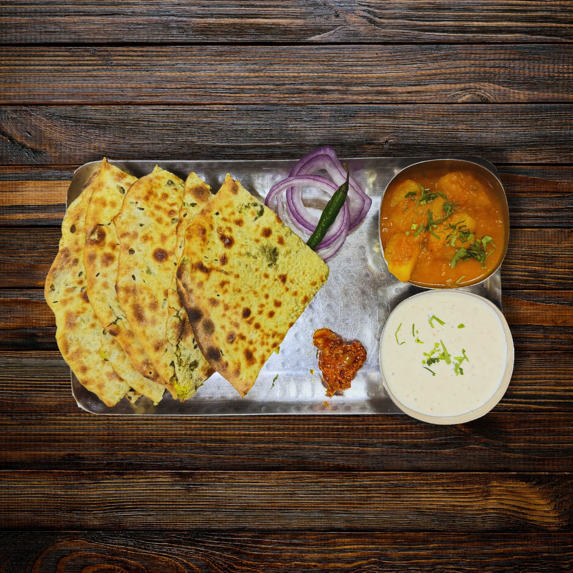 Hara Bhara Paratha Twins