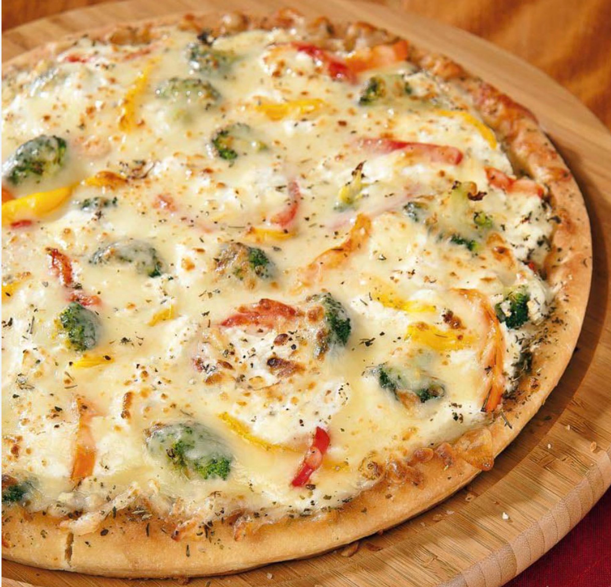 White Vegetable Pizza
