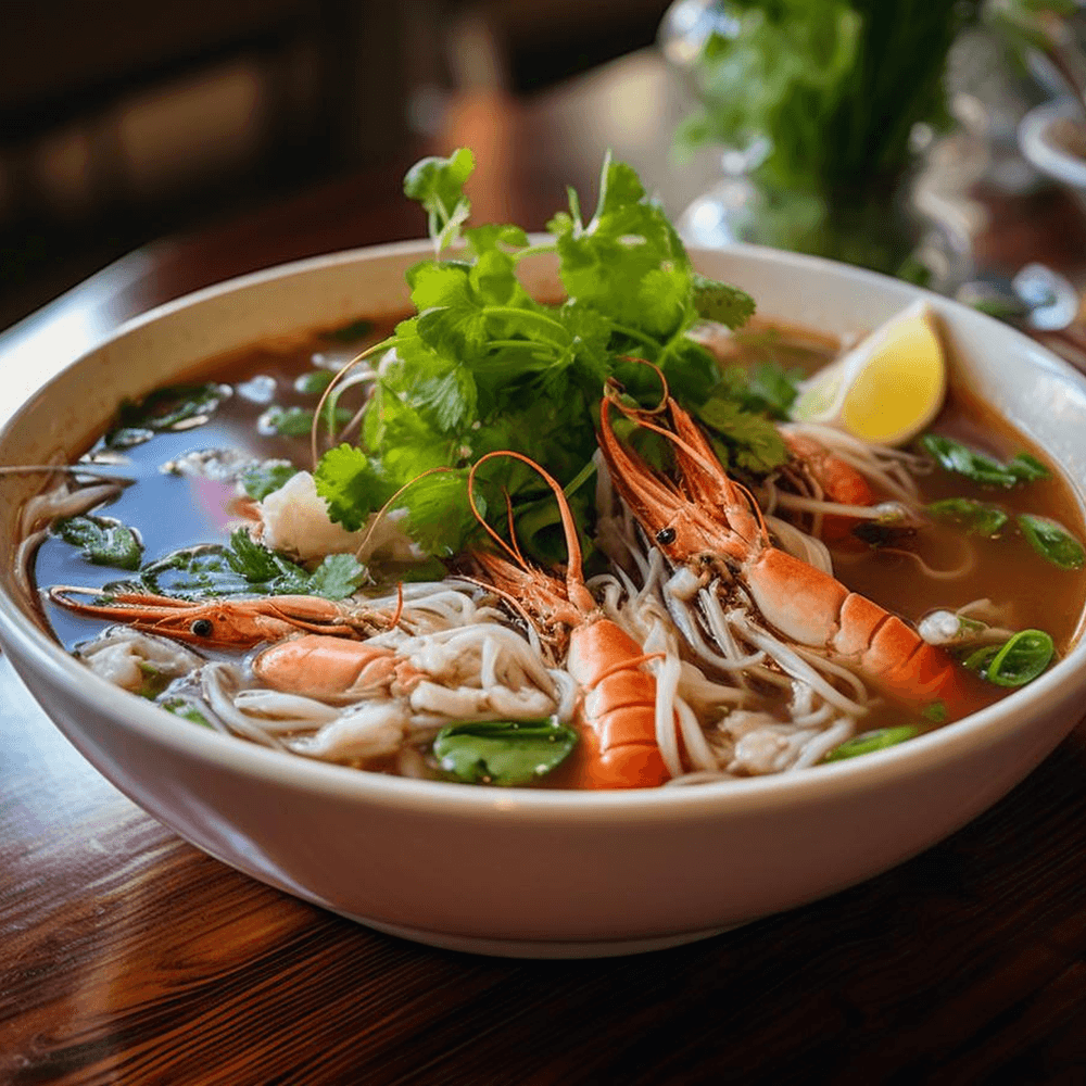 Rice Noodles w/ Seafood