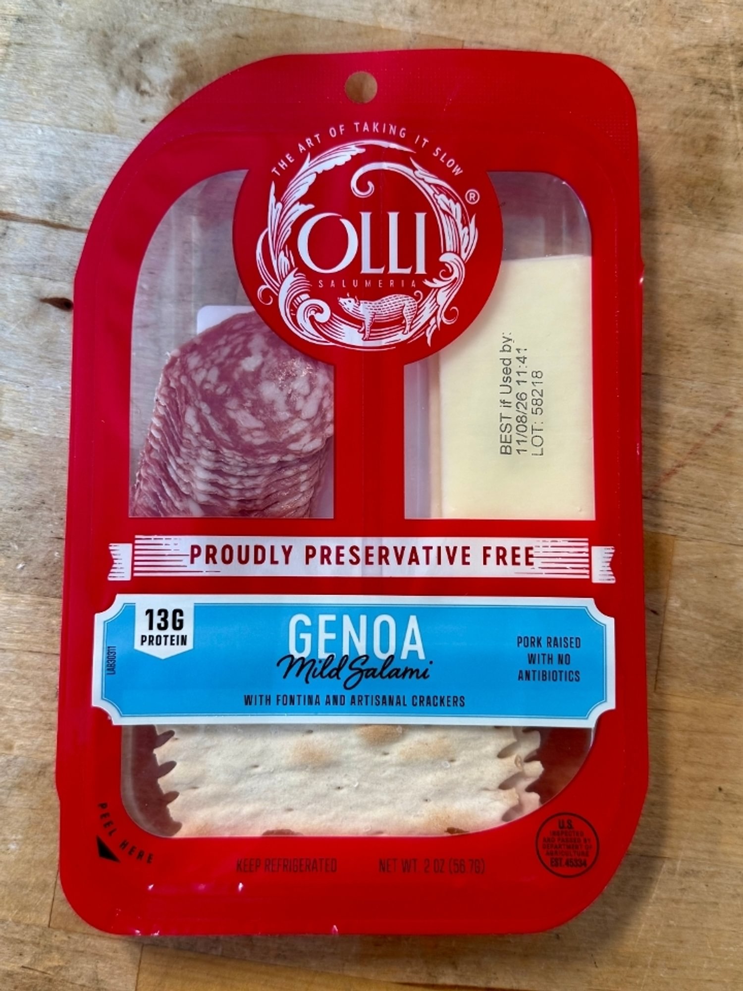 Olli Genoa Salami tray