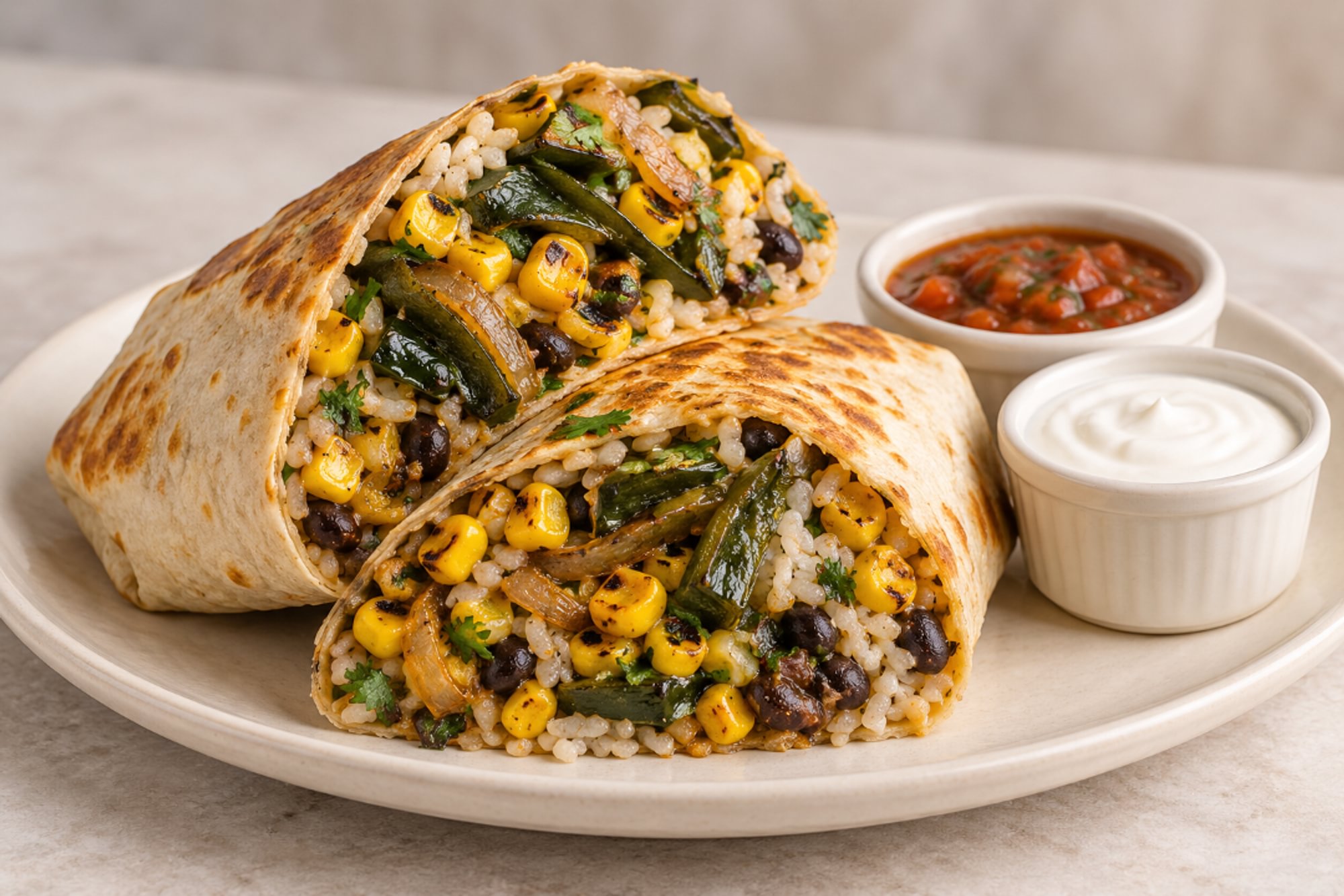 Poblano & Corn Burrito