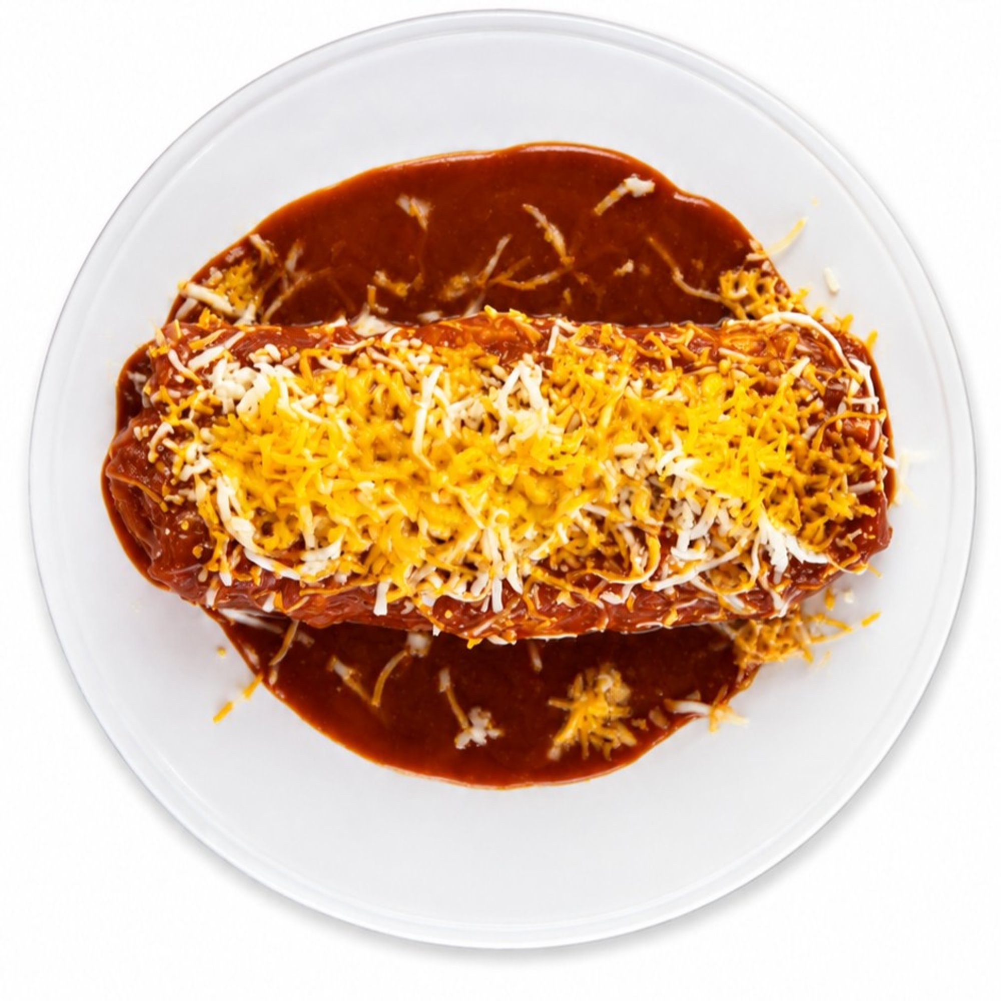 Enchilada Style Bean & Cheese Burrito