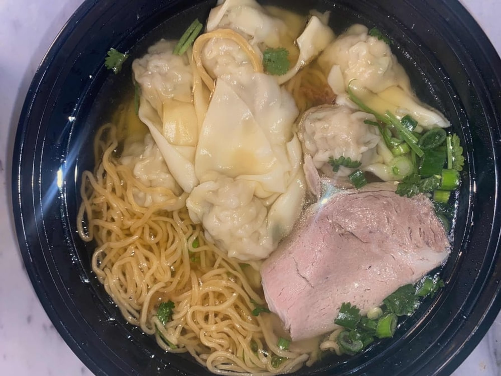 #27 Wonton with Egg Noodle Soup