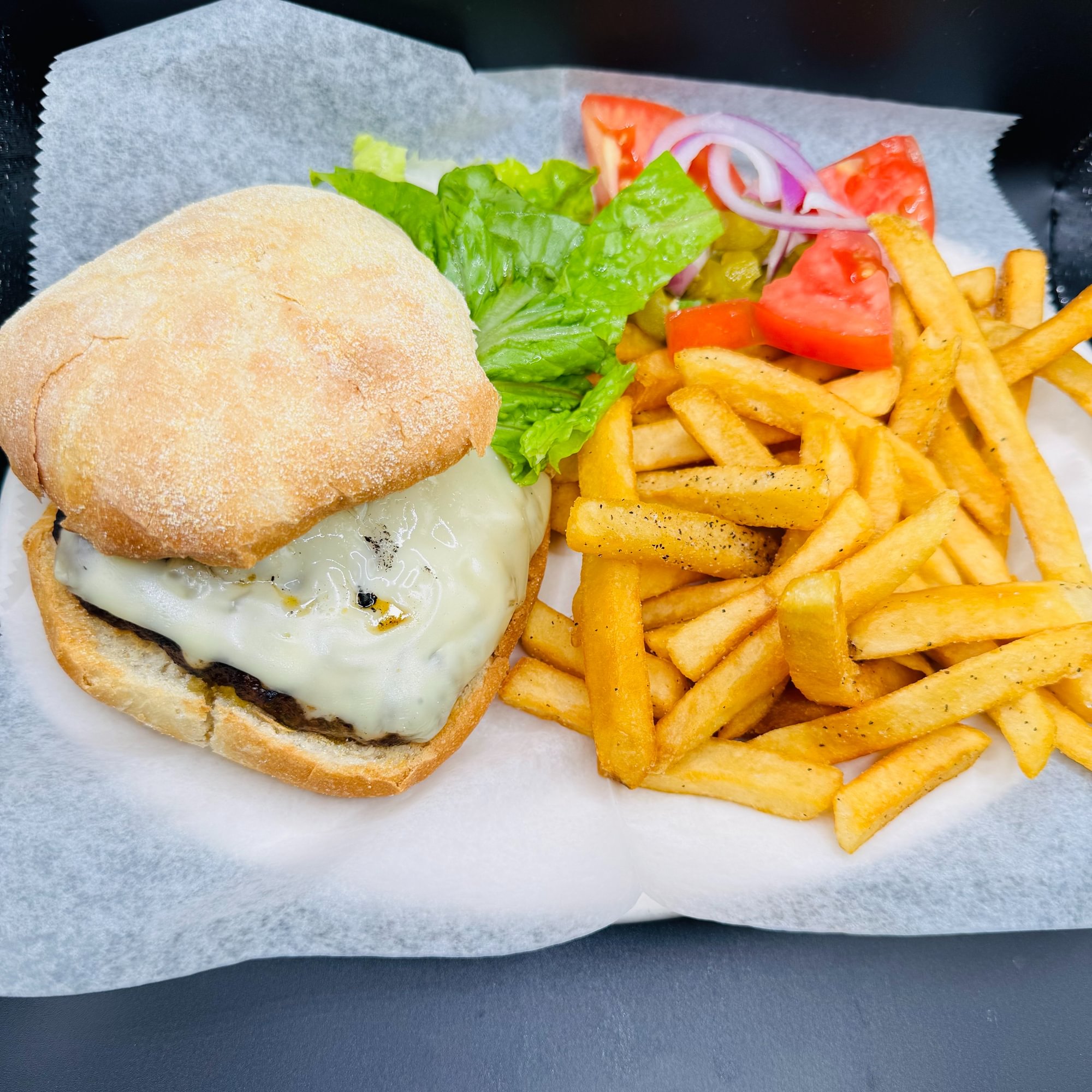 Lamb Cheese Burger