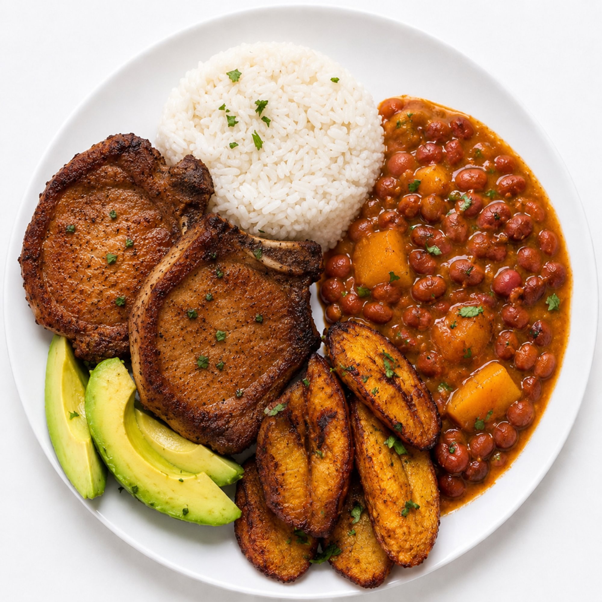 Pork Chops with 2 Sides
