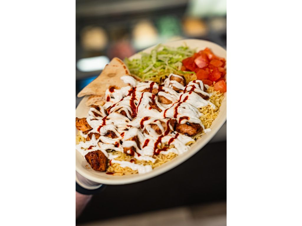Chicken Kabab over Rice
