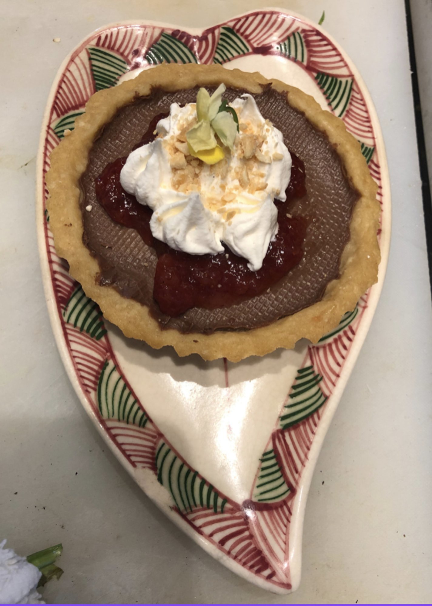 Dark Chocolate Cashew Tart