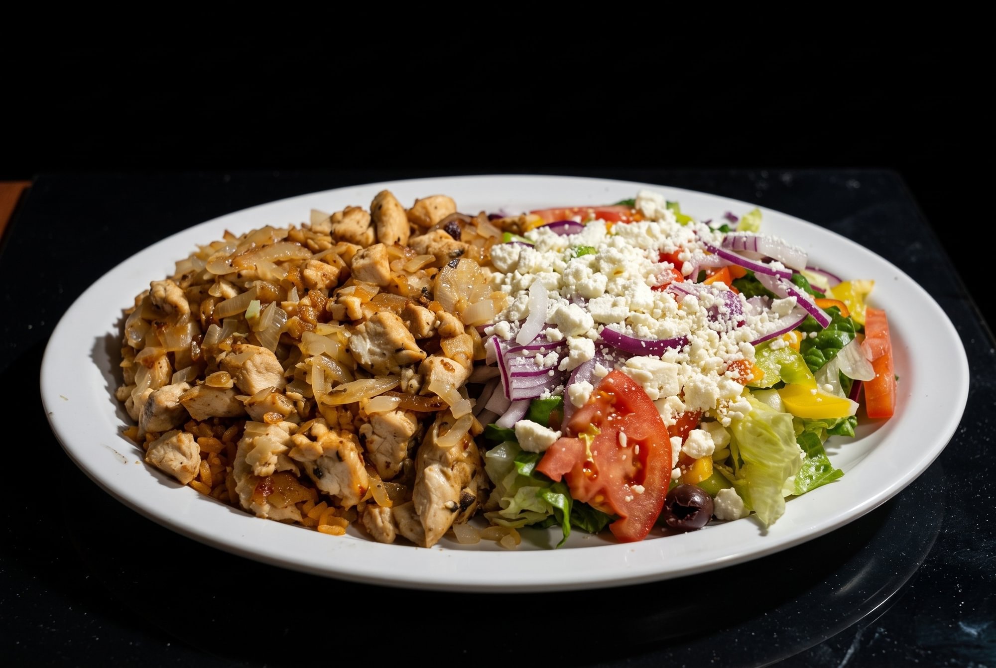 Chicken Greek Plate