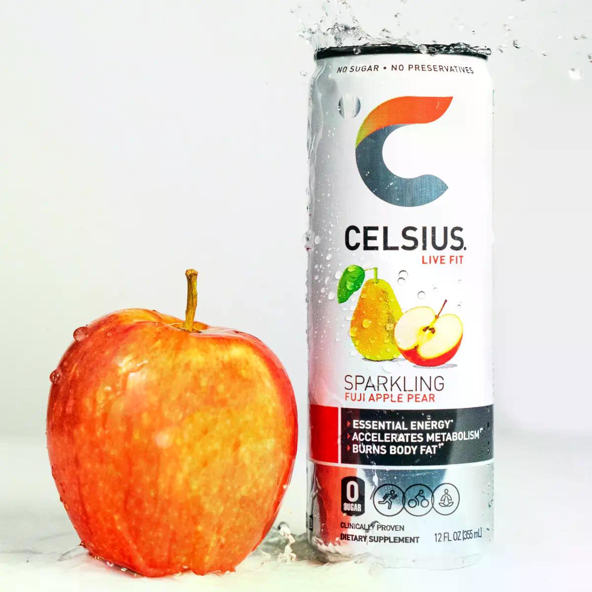 CELSIUS Sparkling Fuji Apple Pear 12oz