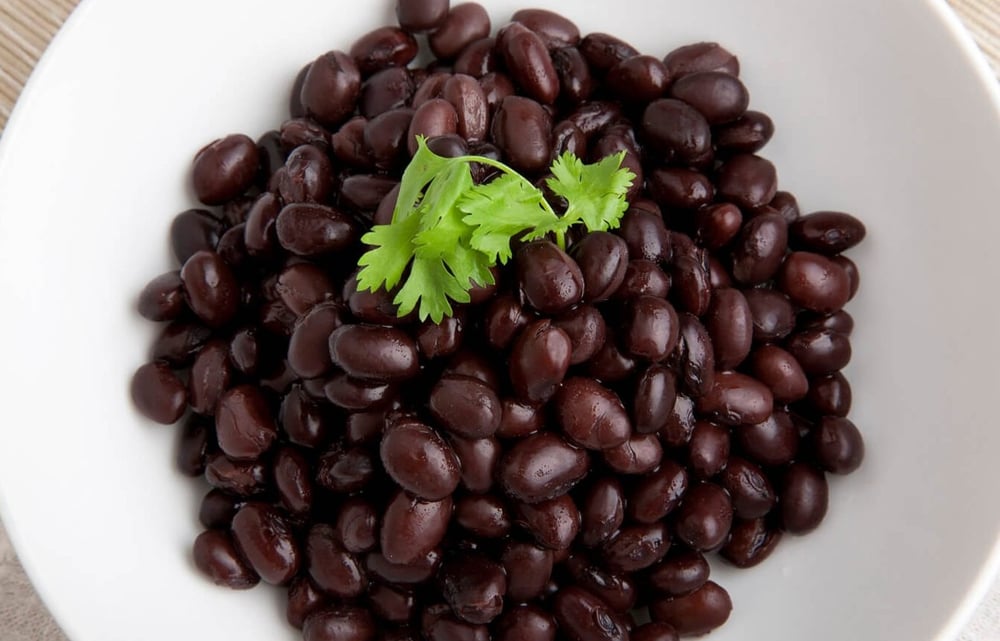 Tray of Black Beans