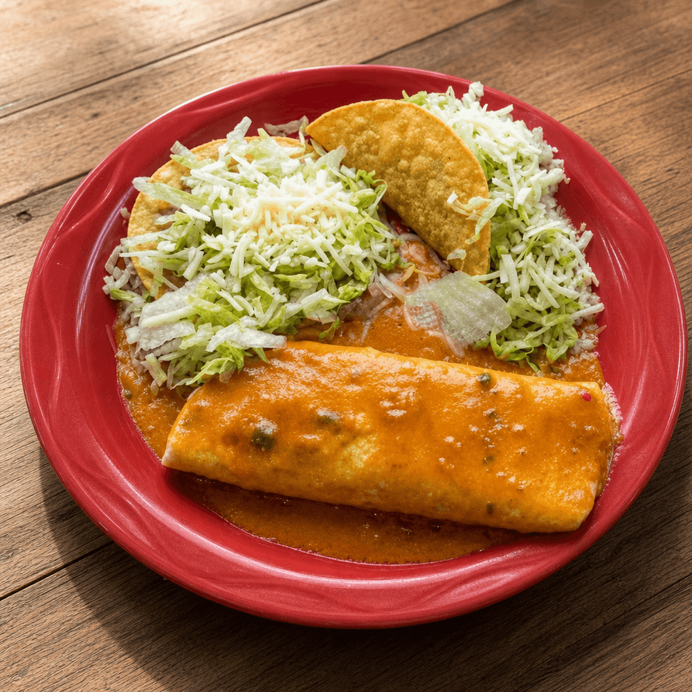 5. Burrito, Beef Taco, Bean Tostada