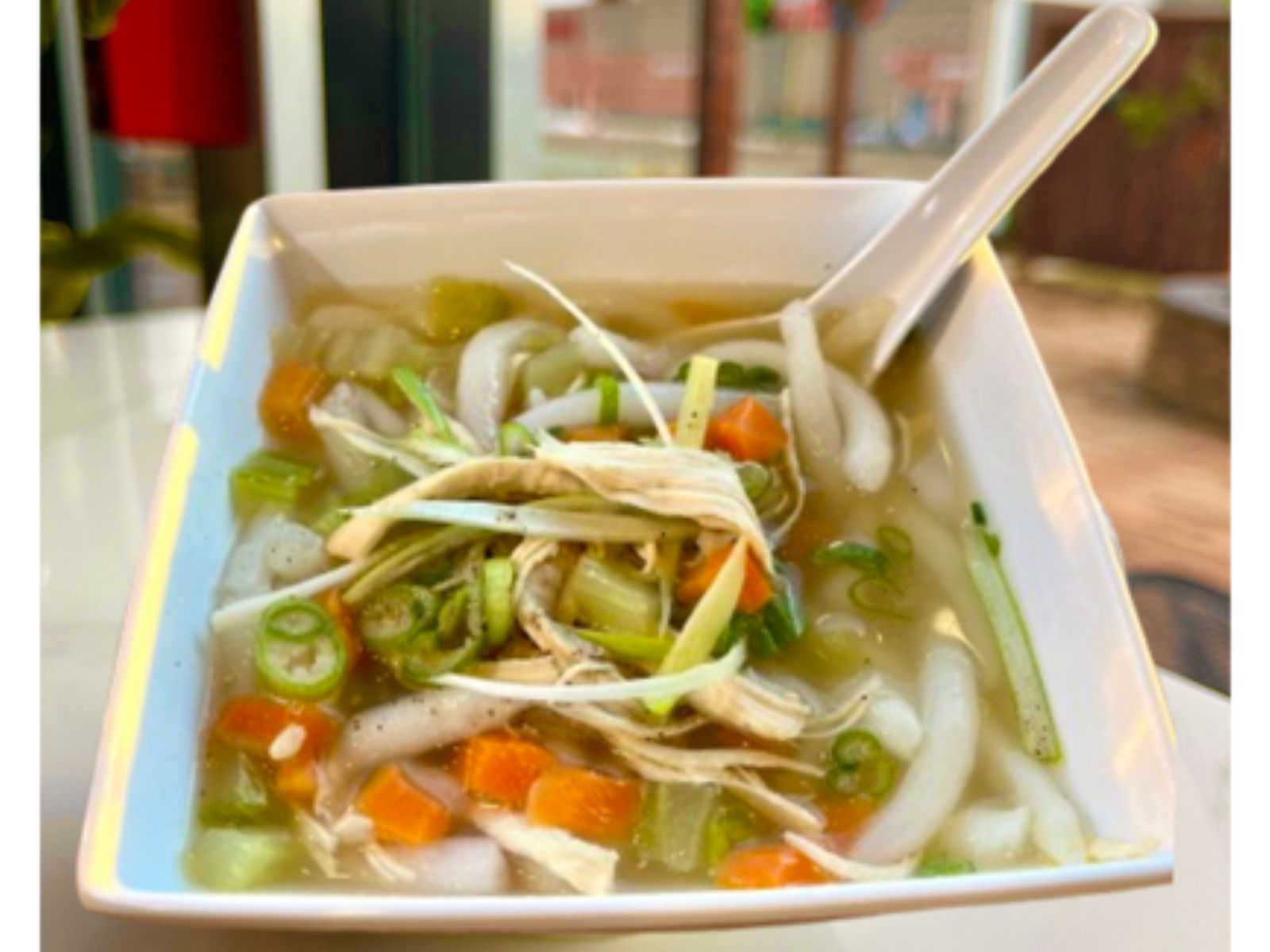 Small Chicken Noodle Soup - Bánh Canh Gà Xé