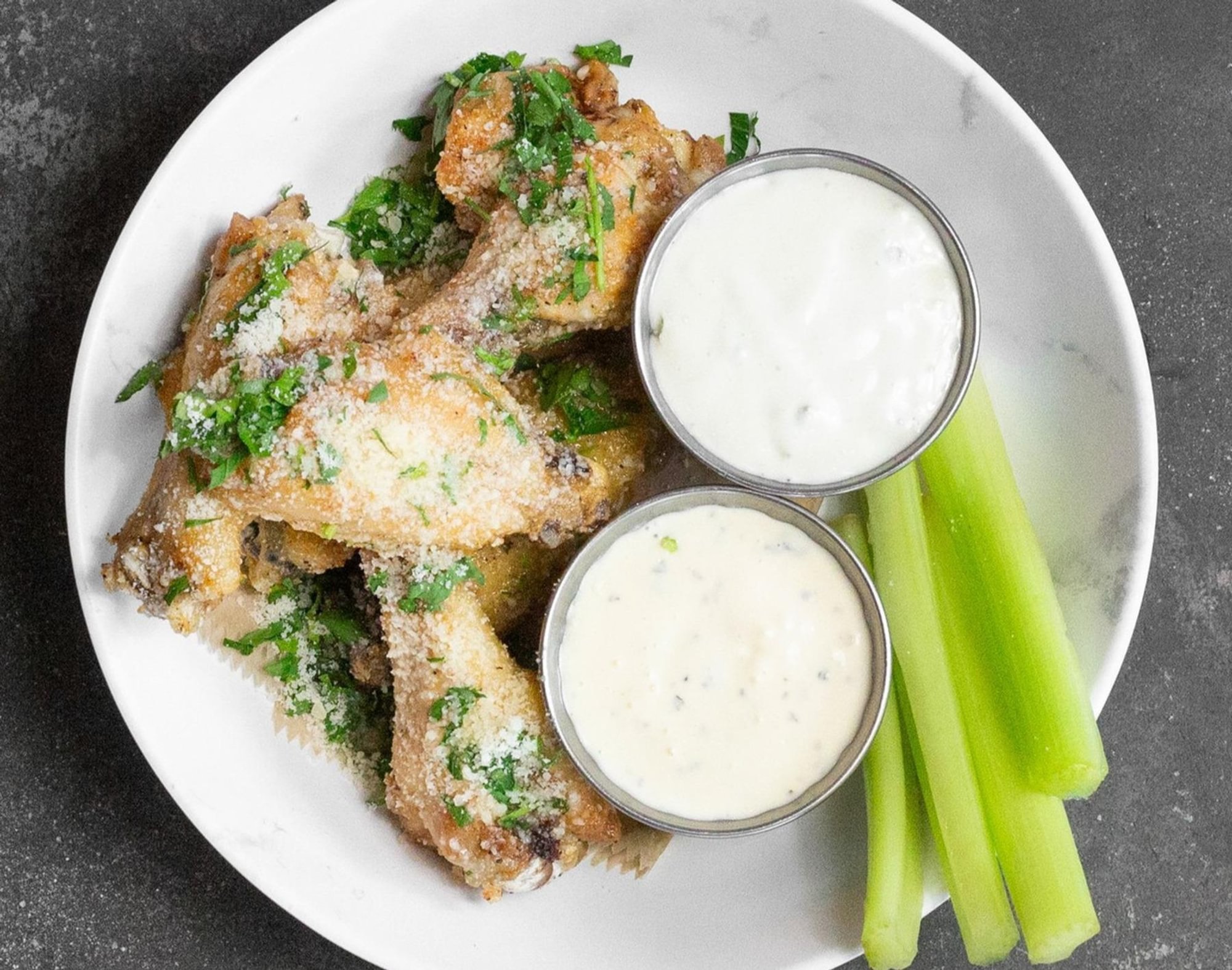 6 Pc Italian Garlic & Parmesan Wings