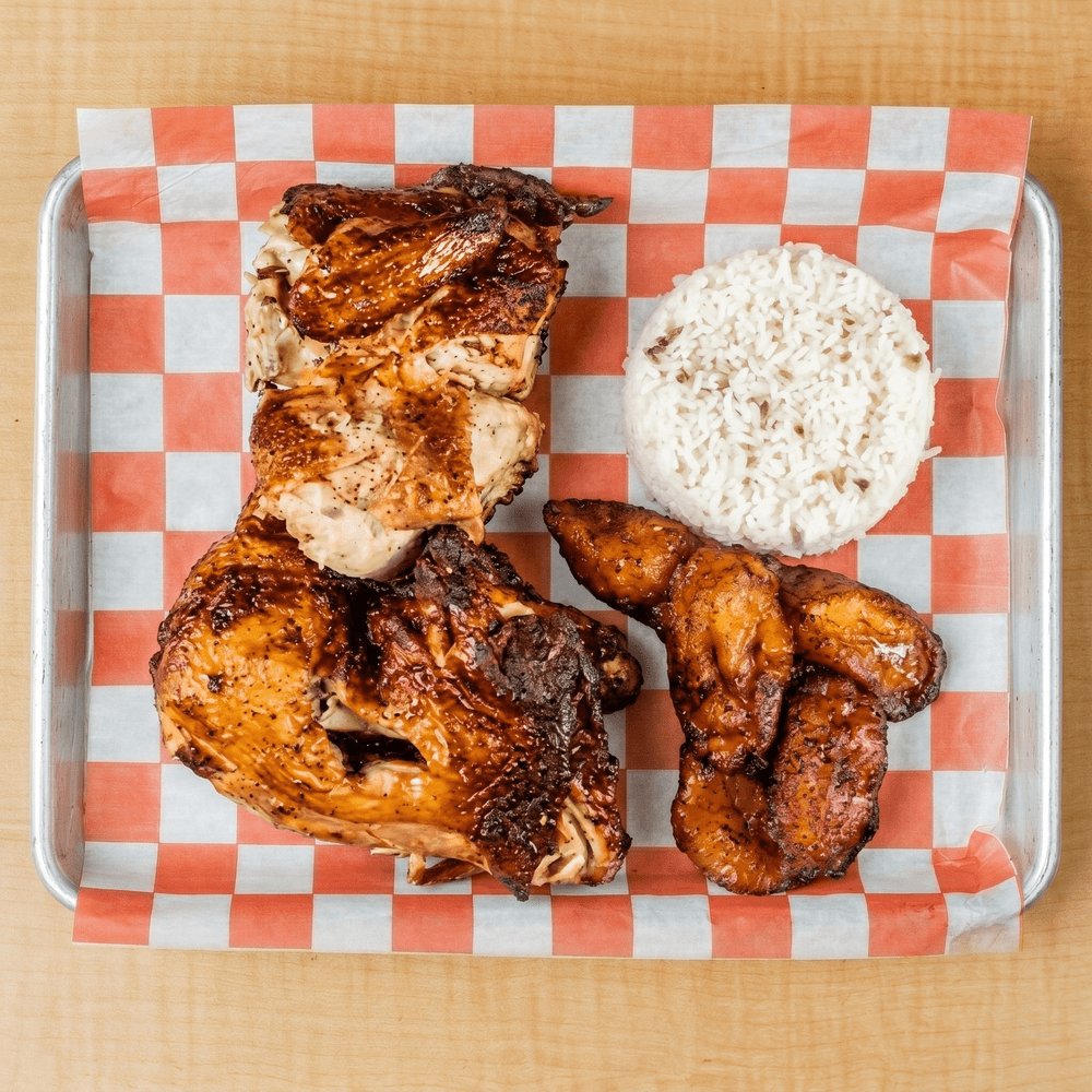 1/2 Charcoal Grilled Chicken with 2 Sides