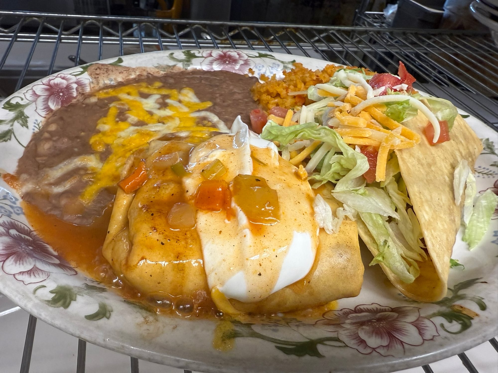 #33 Chimichanga and Taco