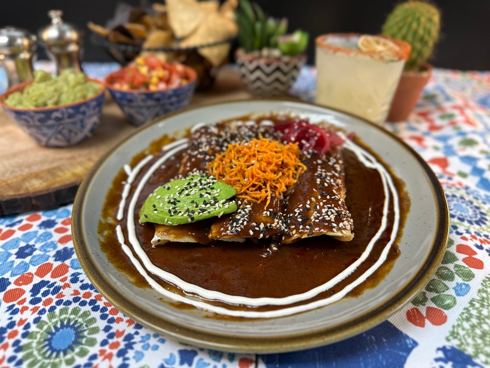 MOLE ENCHILADAS