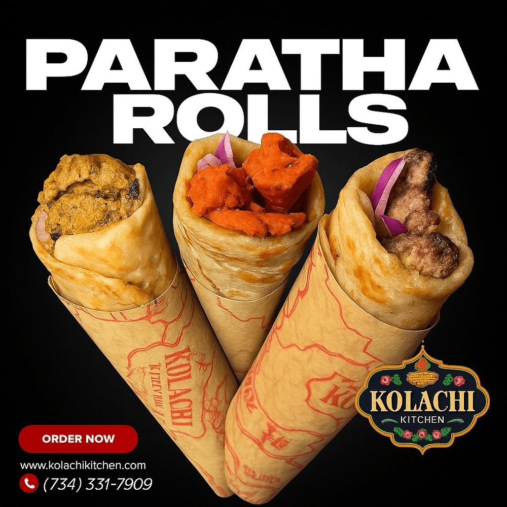 Paratha or Naan Rolls / Wraps