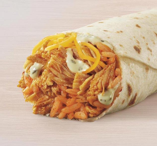 Shredded Chicken Burrito