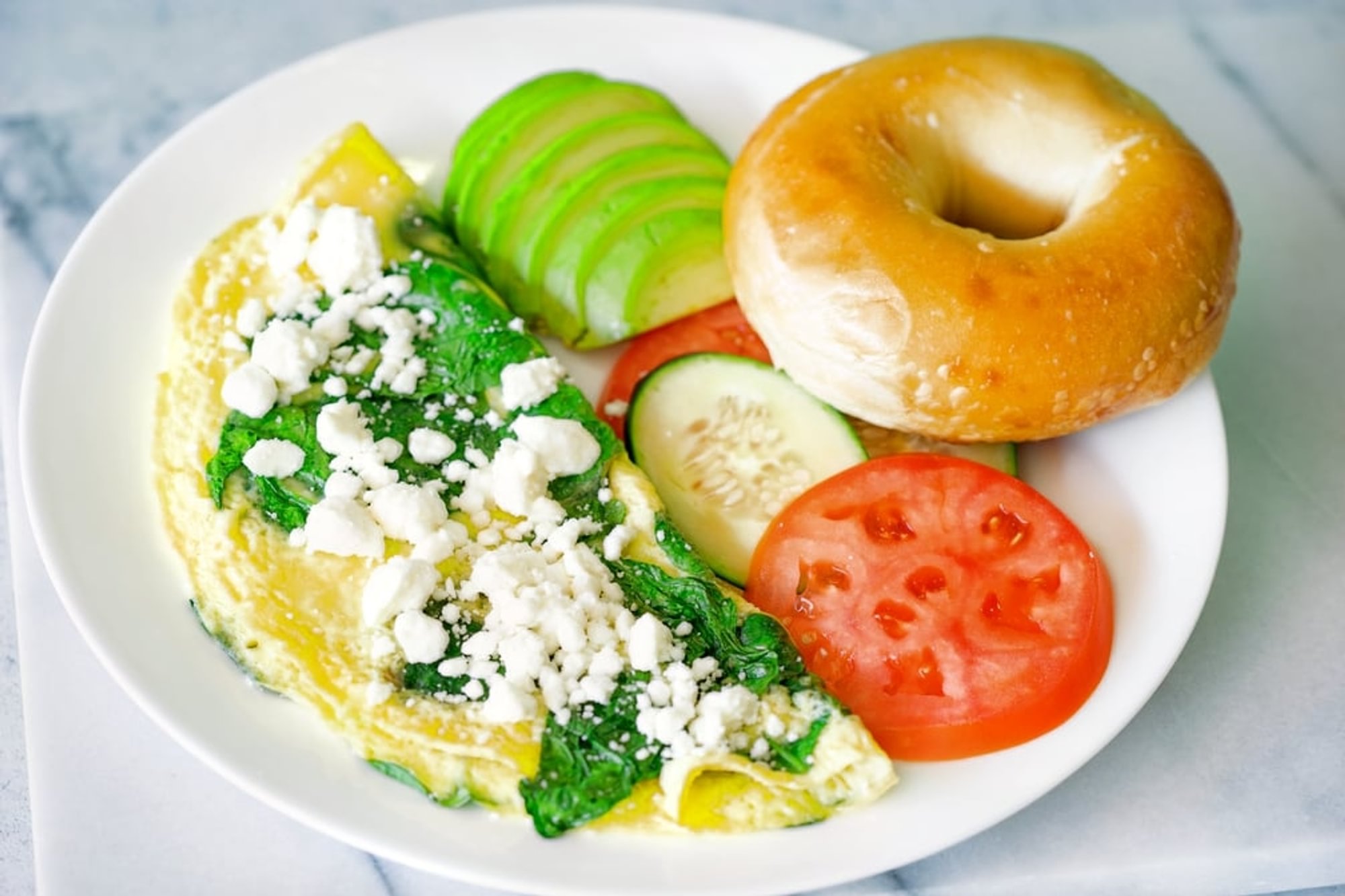 Spinach & Feta Omelette