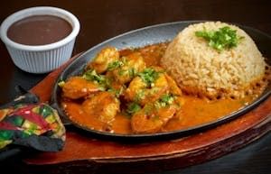 Camarones a la Diabla Platter
