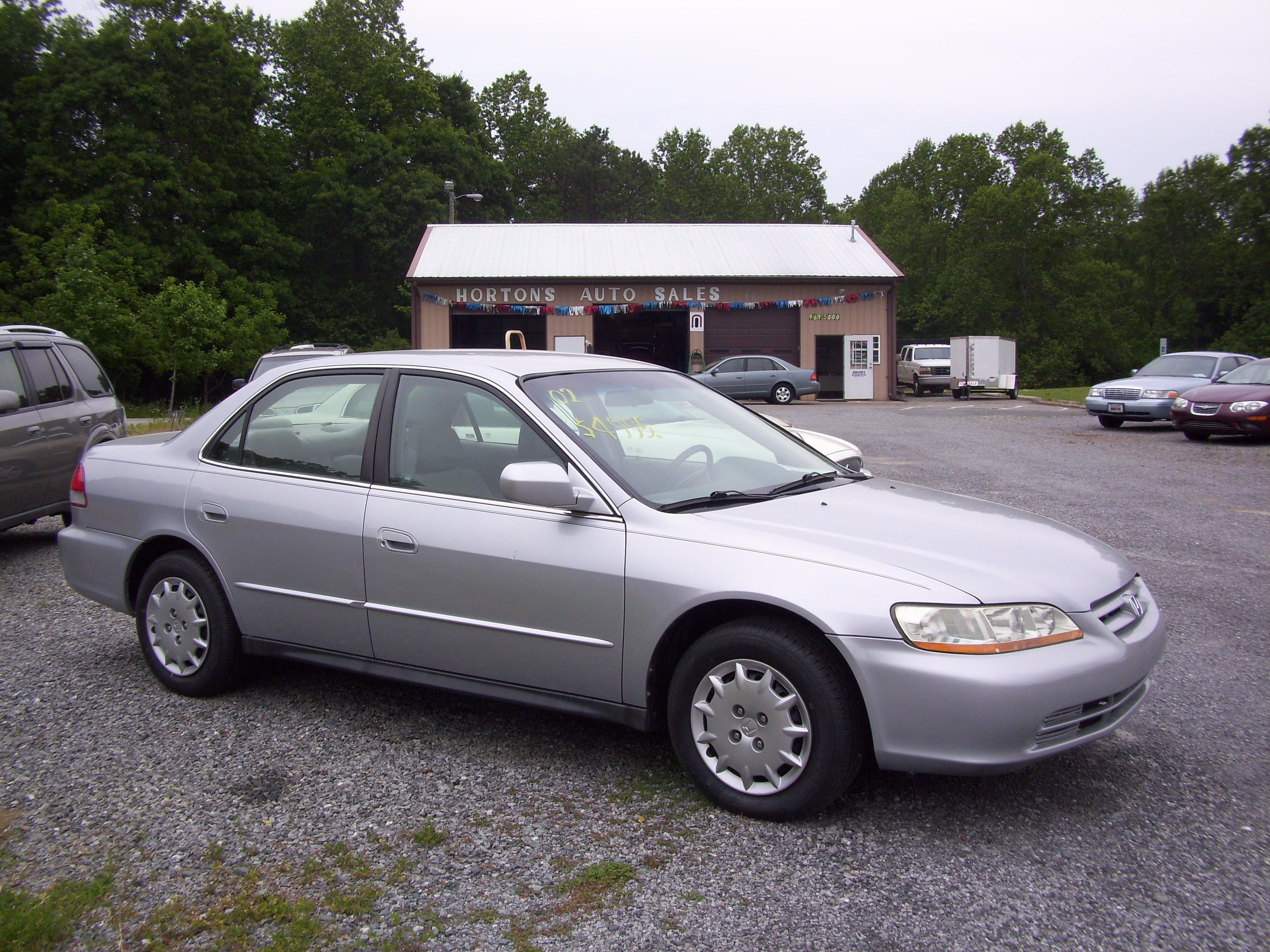 2002 Honda Accord, 4 door, 4 cylinder, PW, AC, Silver w/Gray cloth, 160K miles $4,995