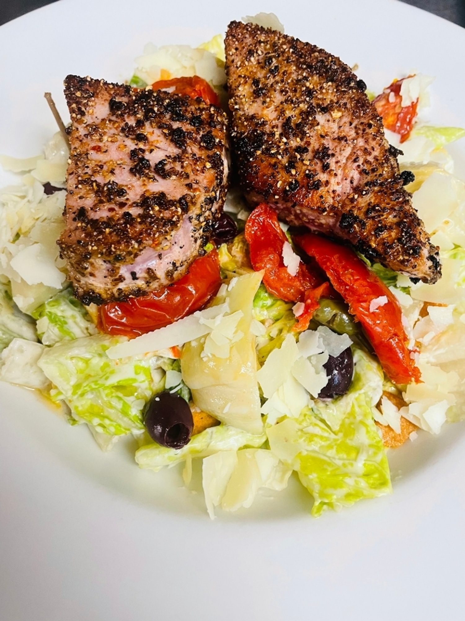 Ahi Tuna Caesar Salad