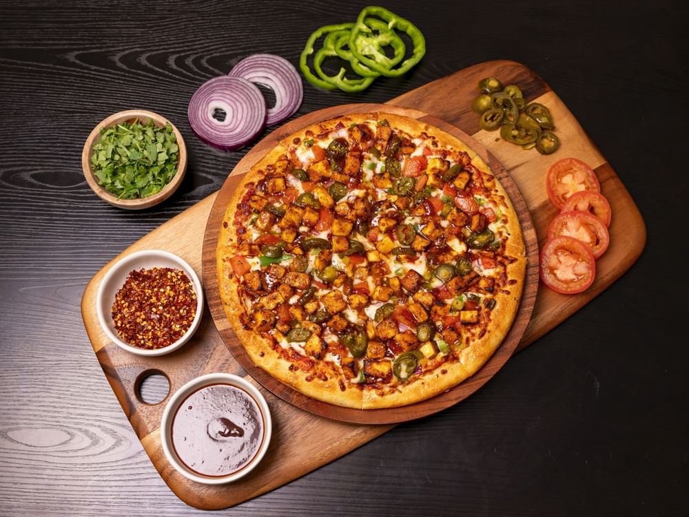 Medium Korean Chili Paneer Pizza