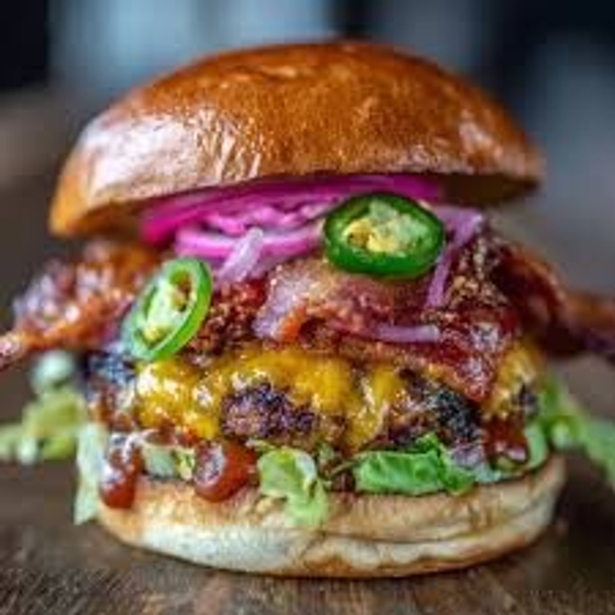 4 Alarm Fire Pit Burger