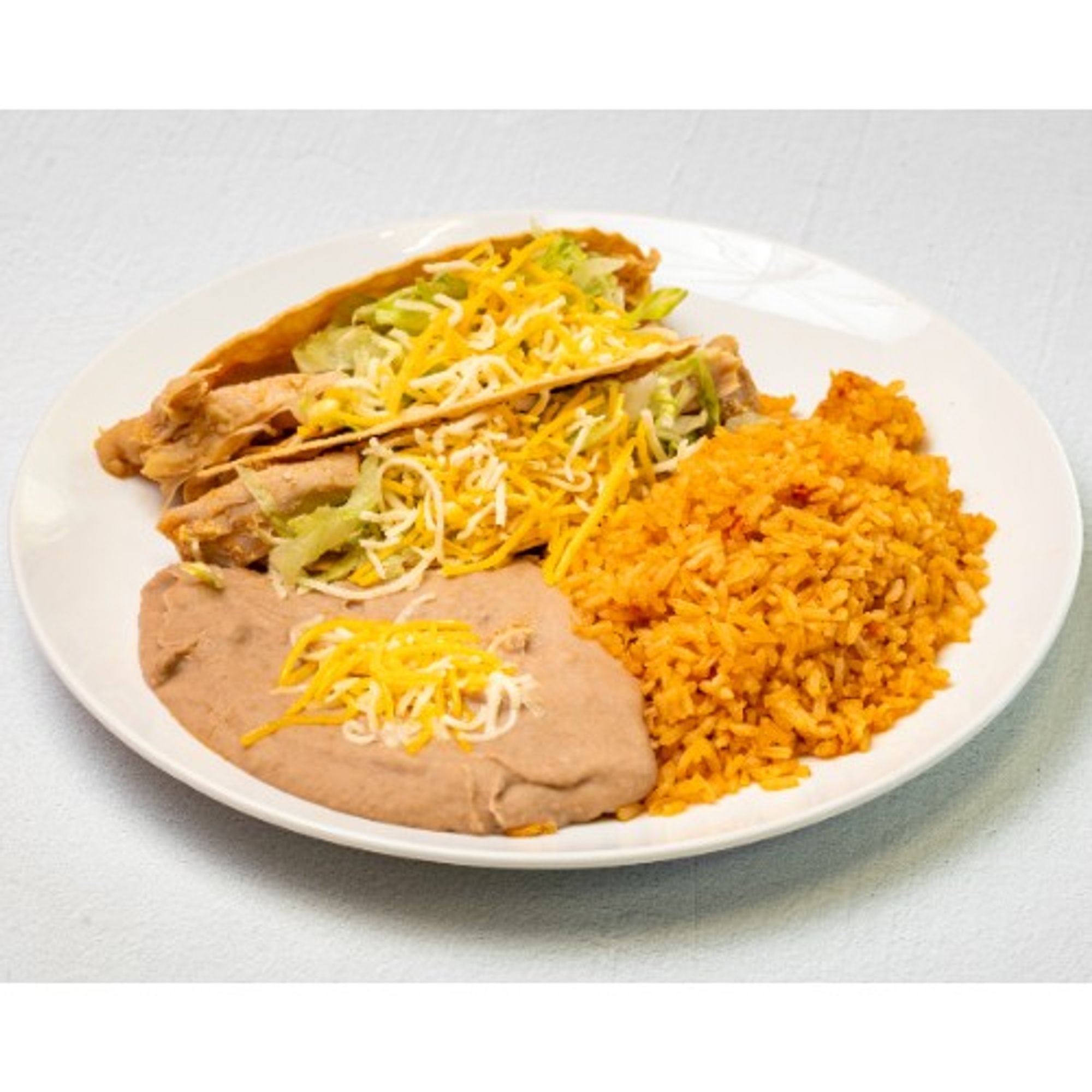 Combo 9 - Two Crispy Chicken Tacos Plate