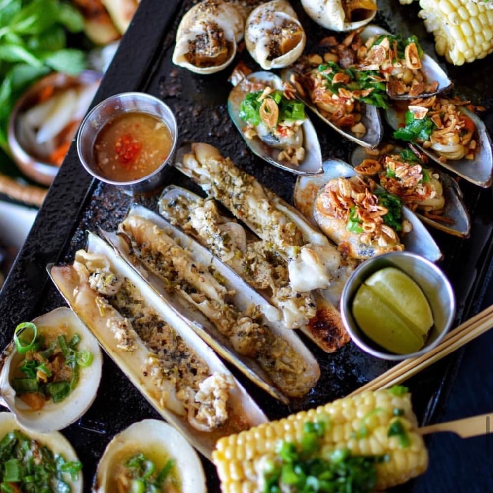 Five Spices Grilled Platter (Oc Nuong Ngu Vi)
