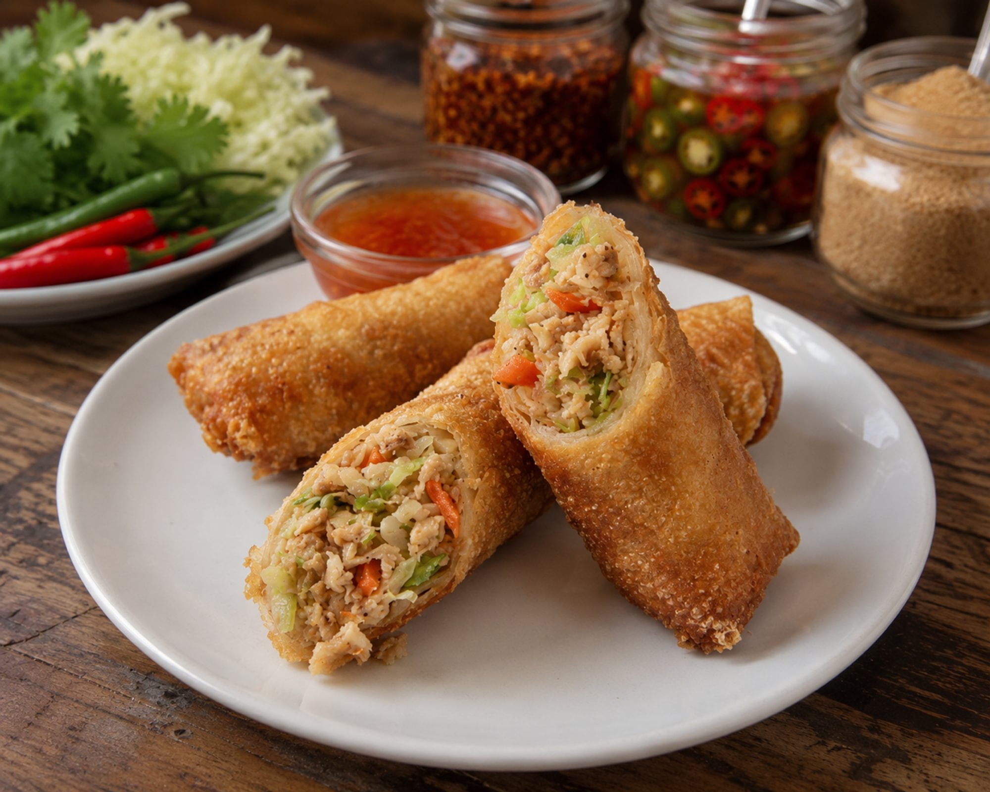 Pork & Vegetable Egg Rolls