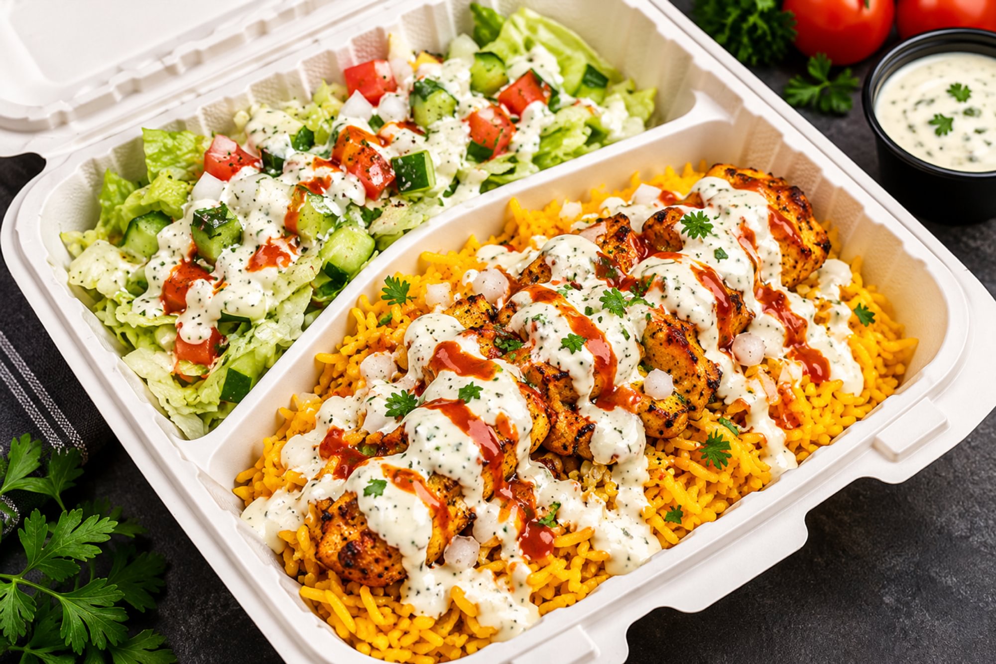 Chicken Rice Platter