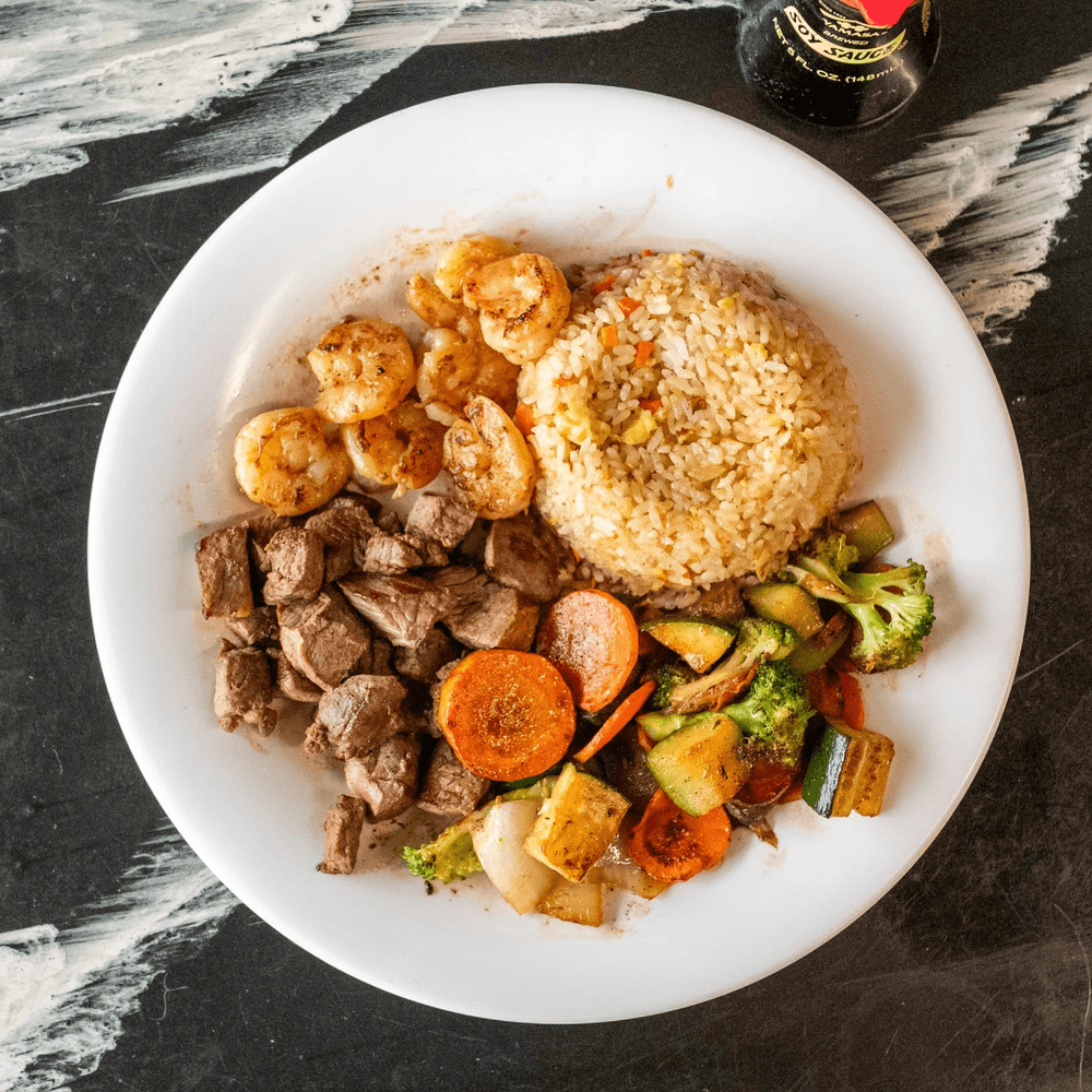 Steak, Shrimp & Chicken Hibachi