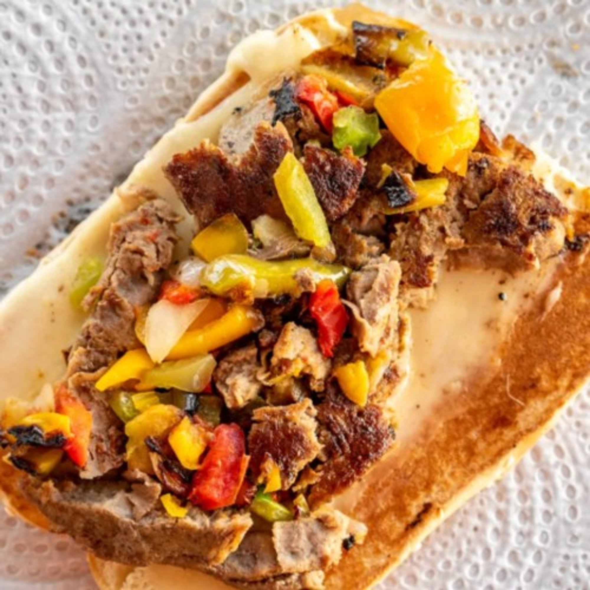 Philly Cheese Steak-Beef Sandwich