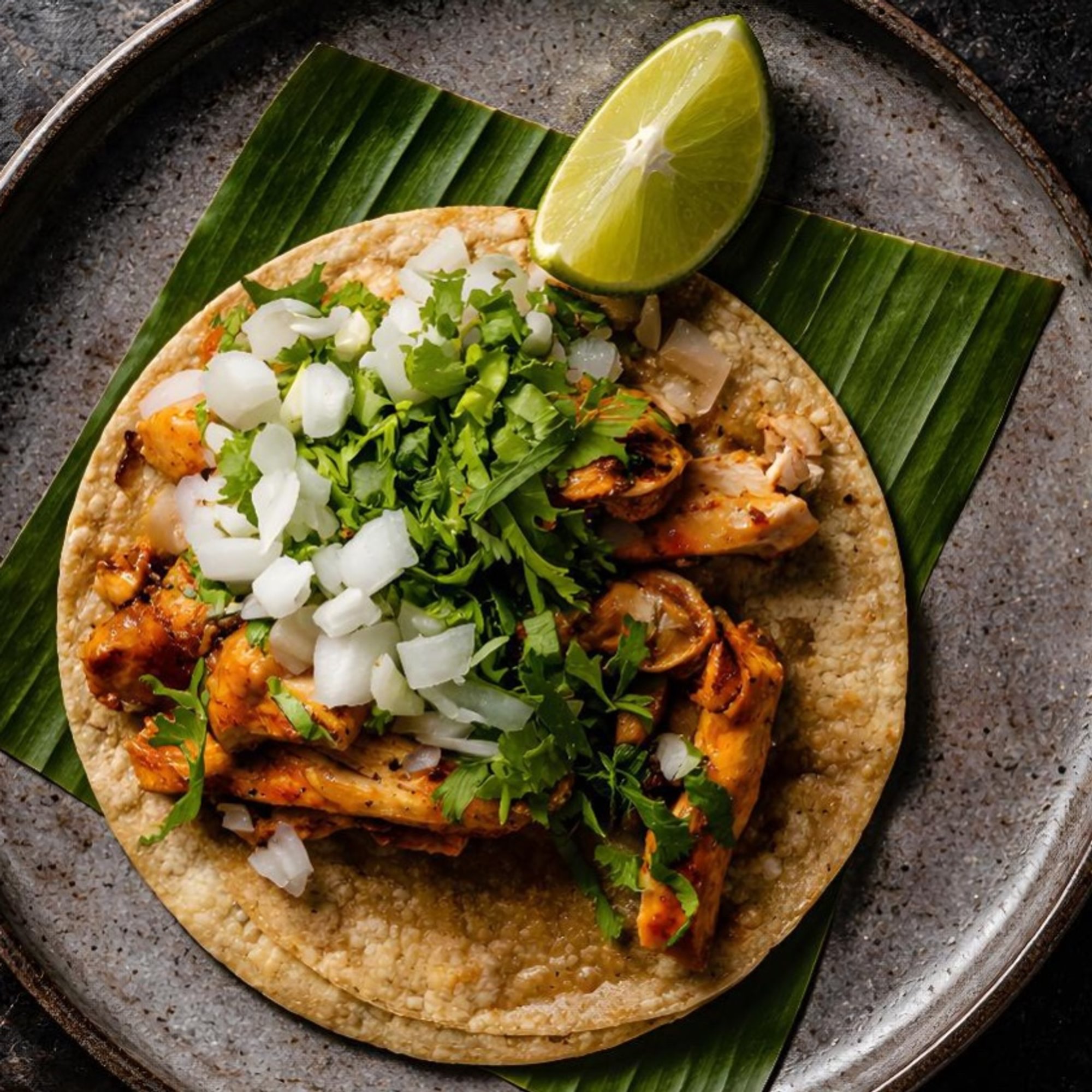 Grilled chicken taco