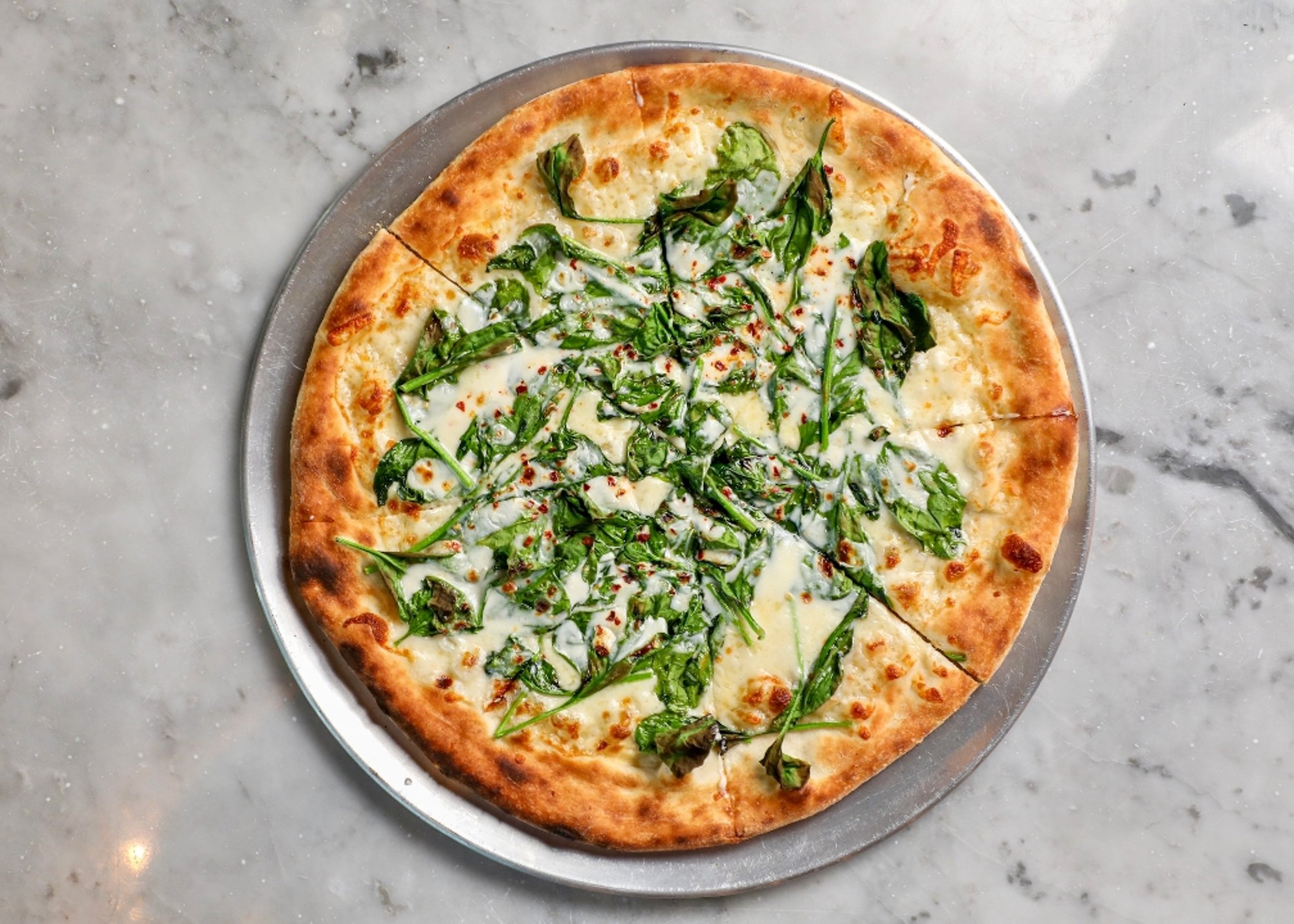 Spinach Pizze
