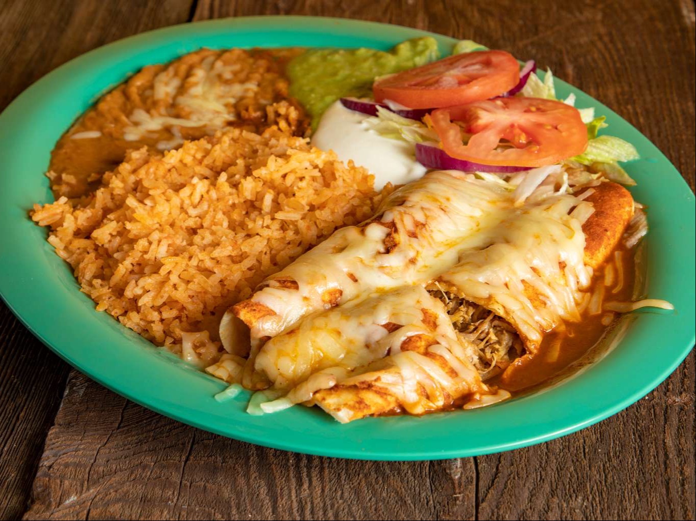 Enchiladas Dinner Plate