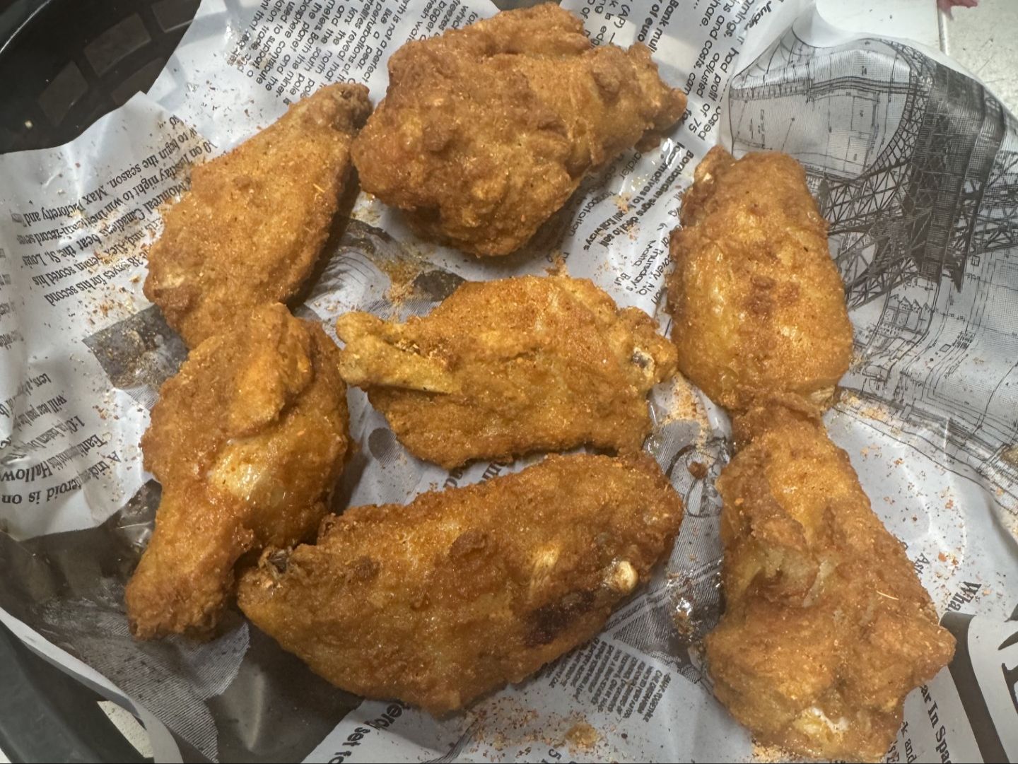 Breaded Chicken Wings (6 Pc)
