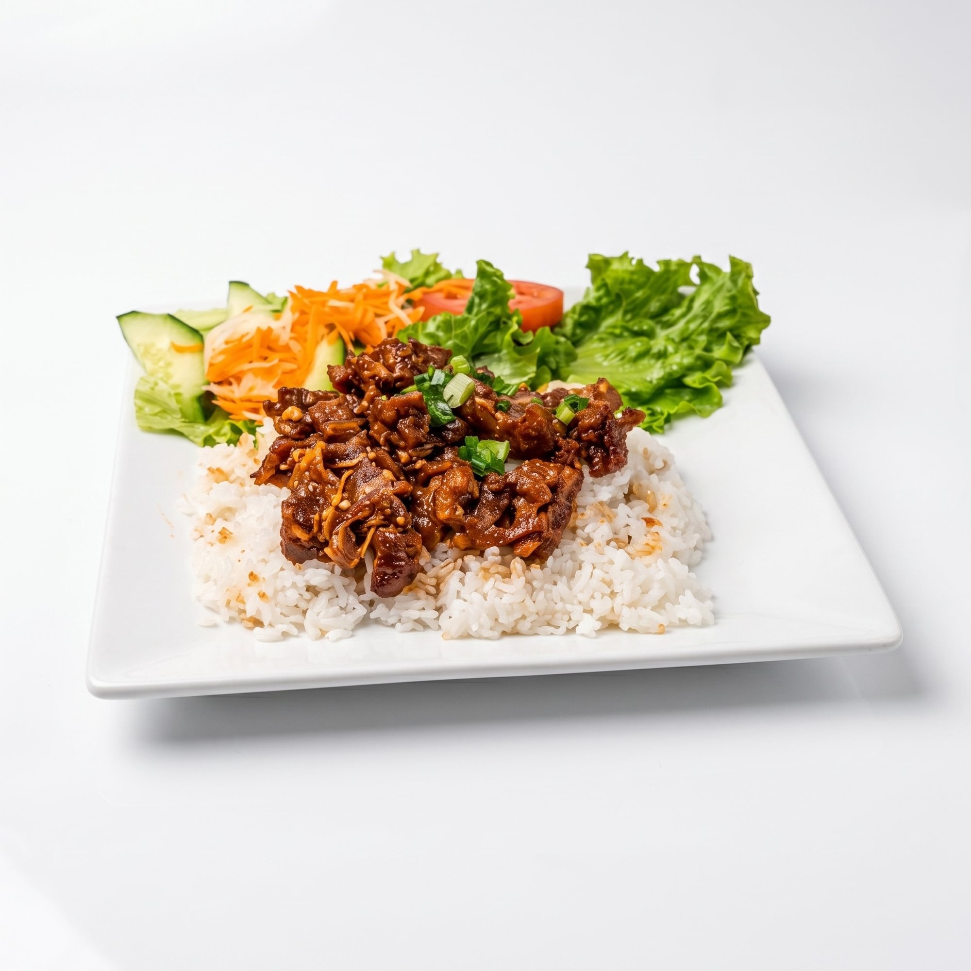 42. Grilled Beef on Broken Rice Plate