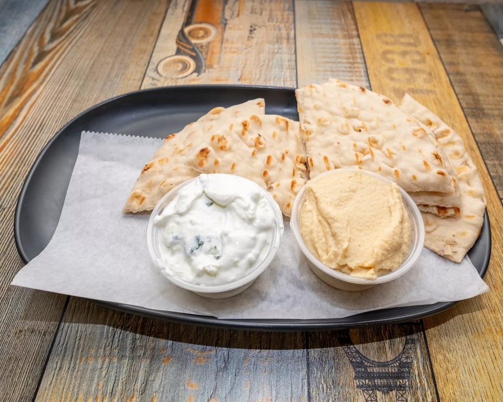 Tzatziki & Hummus & Grilled Pita