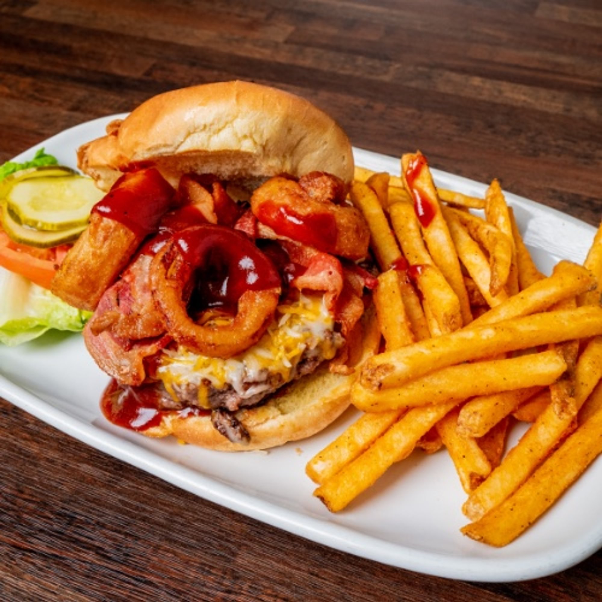 Dallas BBQ Cheeseburger