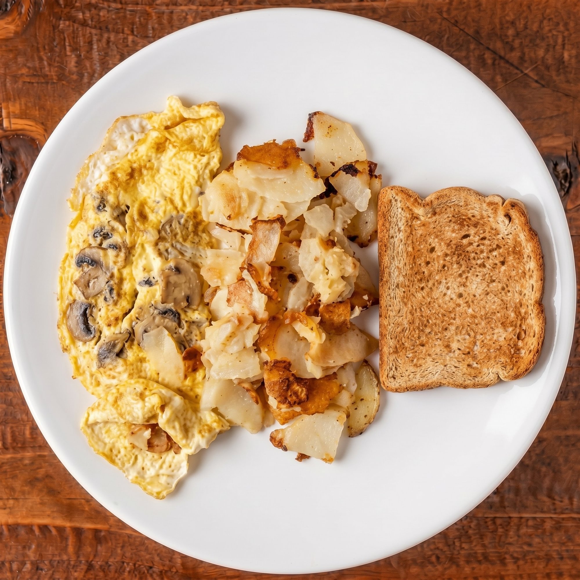 Ham, Bacon, Sausage or Mushroom Omelet