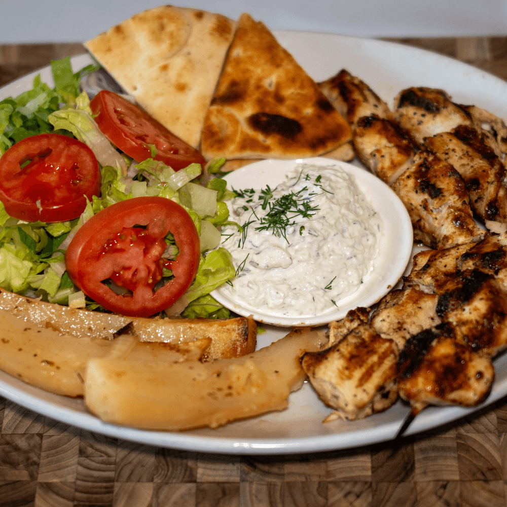 Chicken Souvlaki Platter