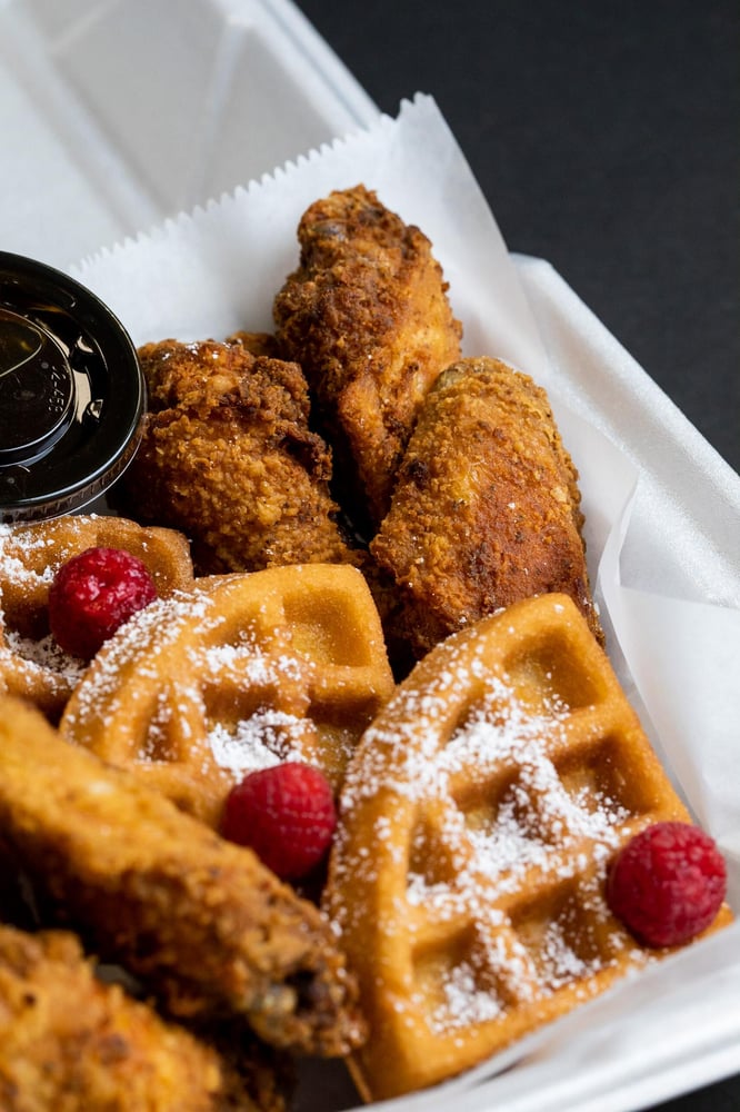 6 Wings and Waffles